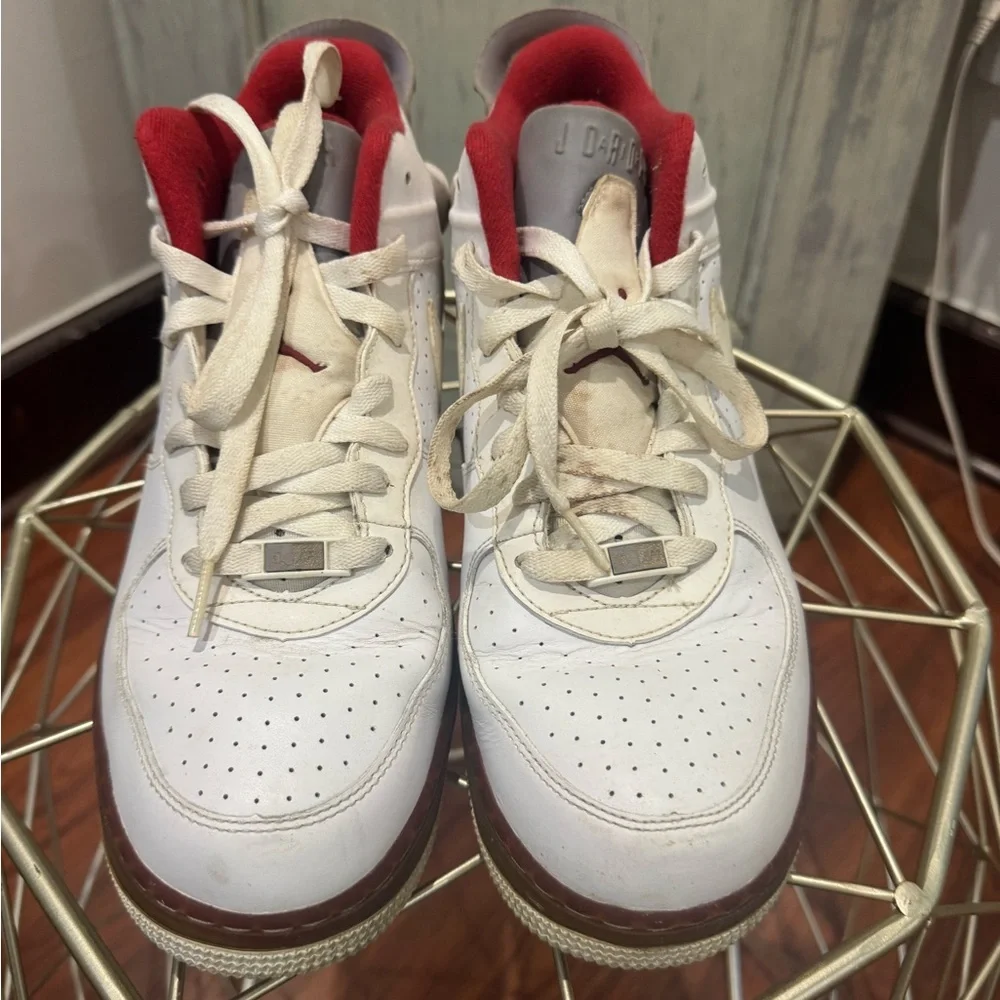 Nike AJF Air Jordon Fusion White Varsity Red Sneakers Men's 11